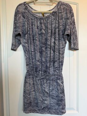 RACHEL Rachel Roy Navy and White Patterned Mini Dress